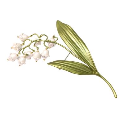 Multifuntional Dress Enhancement Accessory Orchids Brooch Wedding Brooch Adjustable Clasp Pin Alloy Texture for Daily