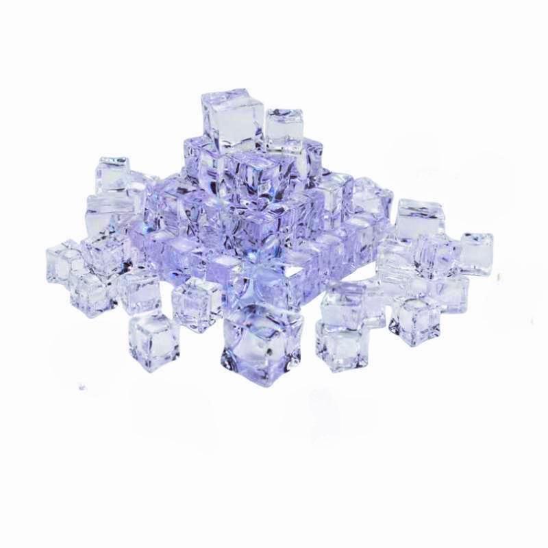 Glaçons transparents en acrylique de grande taille pour bijoux, accessoires photo et projets de bricolage