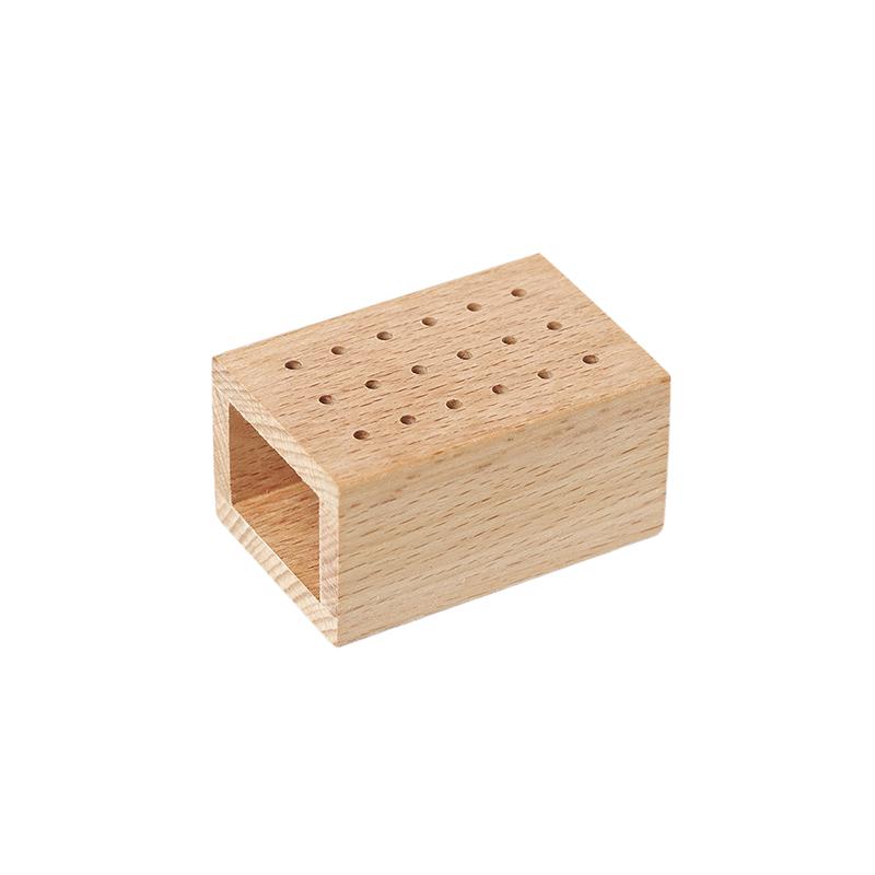 18 отверстий держатель для деревянных сверл для ногтей подставка дисплей ящик для хранения органайзер для шлифовальных головок пустой контейнер кейс маникюрный инструмент 2790₽