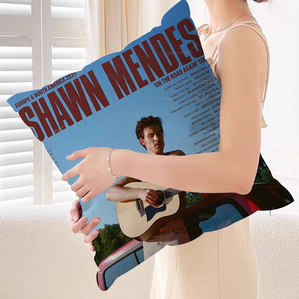 S-Shawn Mendes SINGER Kuddfodral Design Kuddfodral Dekor Högtidsdekorati
