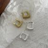925 Sterling Silver Earrings For Women Trendy Simple Geometric Strip Earring Jewelry Prevent Allergy Party Christmas Accessories