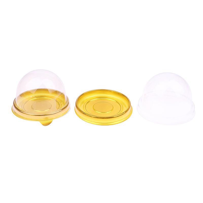 10Pcs Clear Plastic Mini Cupcake Boxes Muffin Pod Dome Container Muffin Boy για Γαμήλια Γενέθλια Διακοσμήσεις ψησίματος