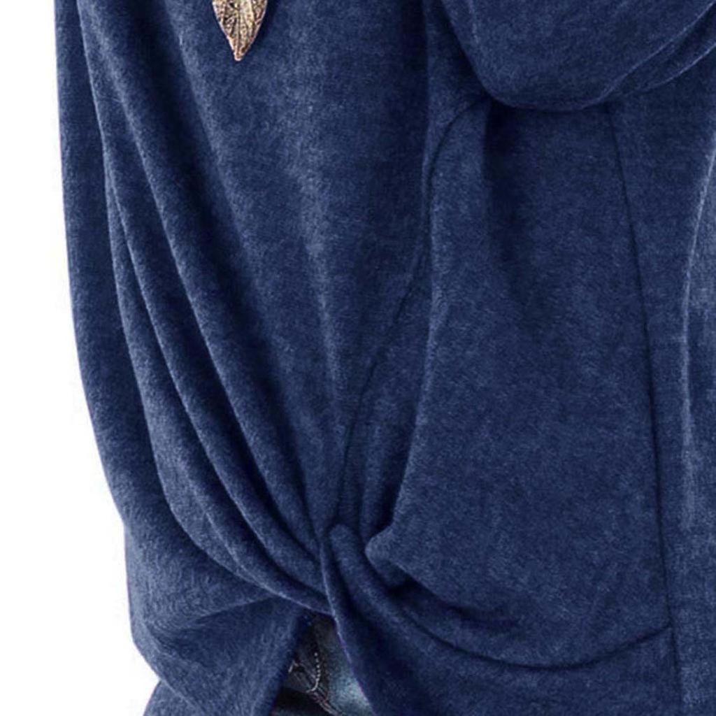 Women Fashion Loose Long Sleeve Casual T-Shirt Blouse Tops