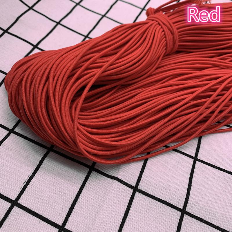5 Yards 2,0 mm 2,5 mm Hochelastisches Rundes Gummiband Gummiband Elastische Schnur DIY Zubehör