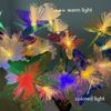 Colorful/Warm Solar Butterfly Flower Lights Fiber Optic LED Garden Stake Lights Waterproof Outdoor Decor for Yard Lawn Patio 2pack