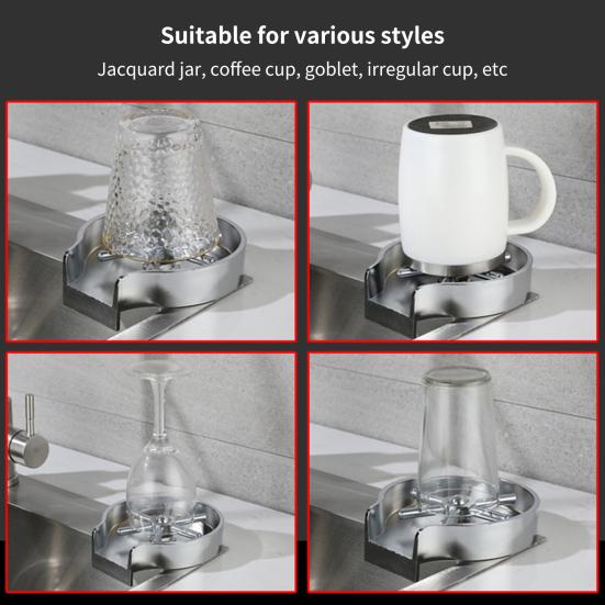 Myjka do kubków wysokociśnieniowa Uwolnij ręce Stal nierdzewna Czyścik do butelek dla niemowląt