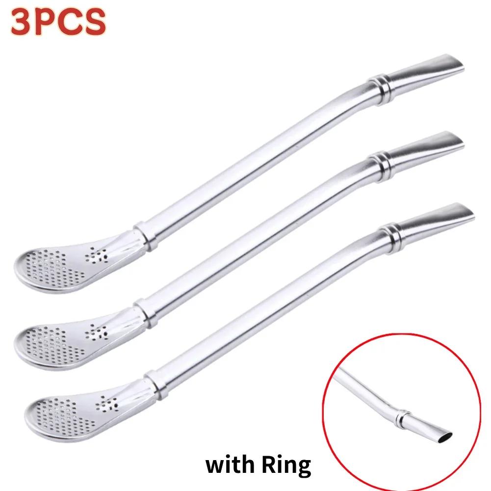 Stainless Steel Drinking Straw Filter Handmade Yerba Mate Tea Bombilla Tool