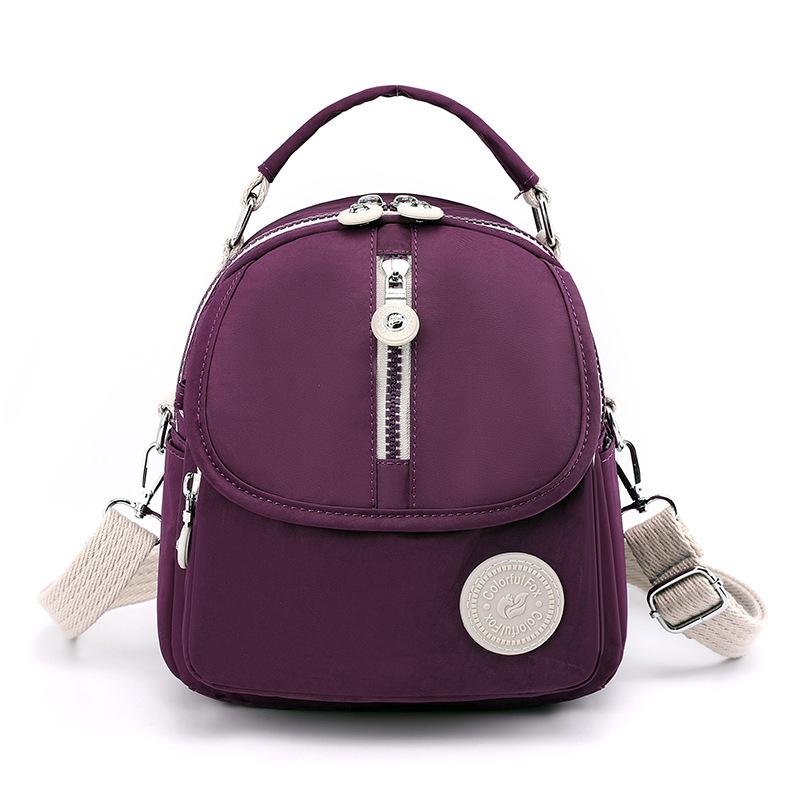 New Women's Shoulder Bag Simple Multi-functional Backpack Outdoor Leisure Large Capacity Fashion Contrasting Messenger Bag