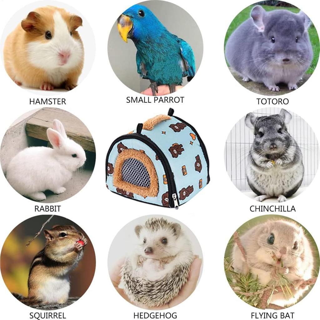 Hamster Tragetasche Wasserdicht Warm Winter Hase Reise-Tragetasche Für Camping Umzug Pendeln Chinchilla Chamäleon Reptil