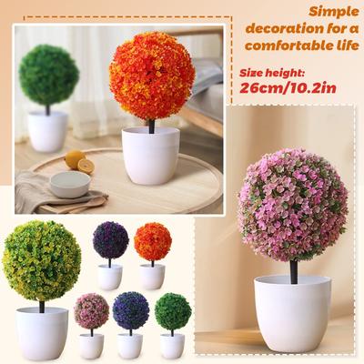 Simulation Green Plant Potted Ornaments Plant Combination Indoor Desktop Ornaments Simulation Artificial Flower Plant Bonsai