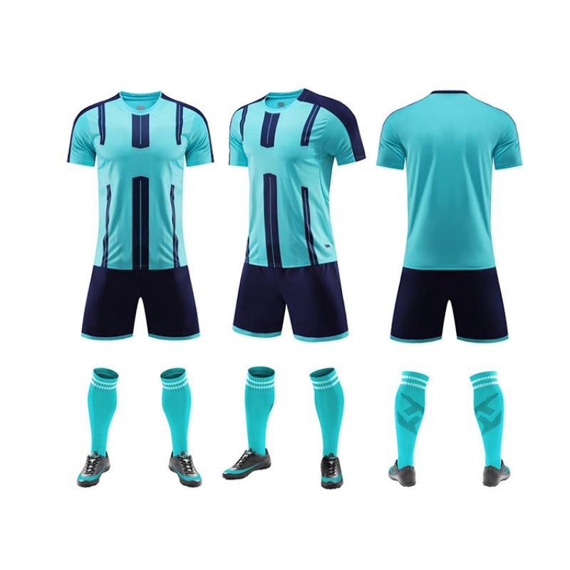 Football Jersey Set Men'S Printing Breathable Game Jersey Training Jersey Adult Children'S Jersey Clothing Elementary School Students