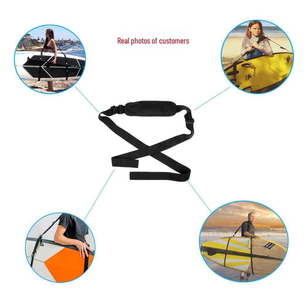 Nastavitelný popruh přes rameno pro surfové prkno a kajak s popruhem pro připevnění paddleboardu