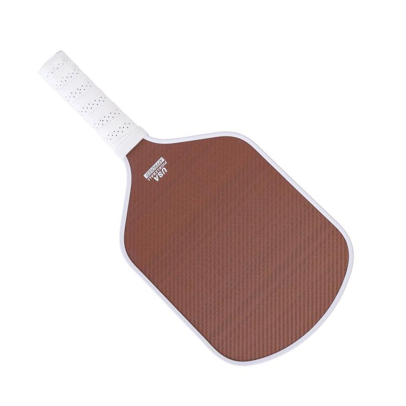 Professional Paddle Racket Pickleball Squash Heat-Pressed Kevlar Carbon Fiber Matte Textured Grip Tournament Grade