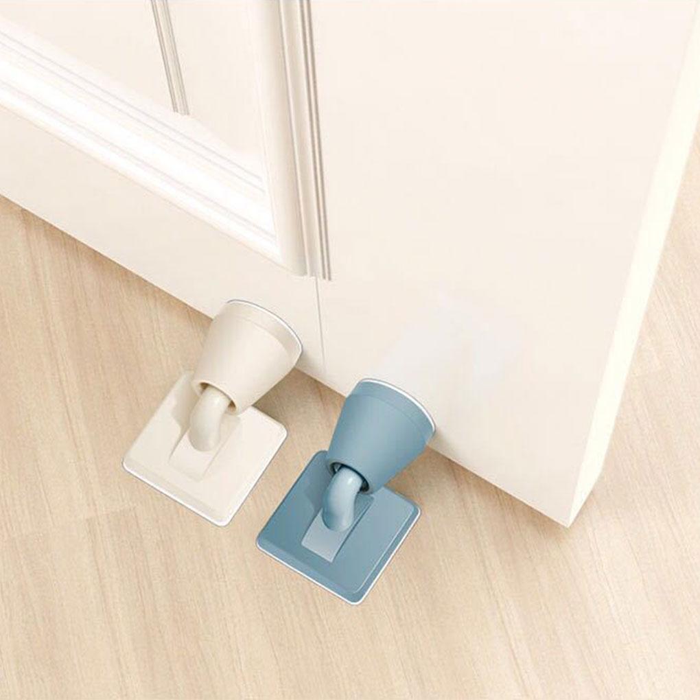 Punch-free Silicone Door Stopper Doorstop Floor Wall Anti-collision Protective Pad