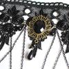Clavicle Chain Black Lace Choker Steampunk Punk Retro Necklace Gothic Necklace  Halloween Party