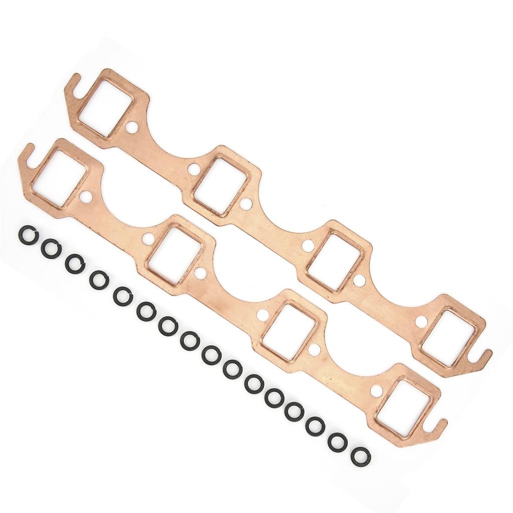 2PCS Exhaust Manifold Gasket Set Replacement for Ford Small Block SBF 289 302 351W
