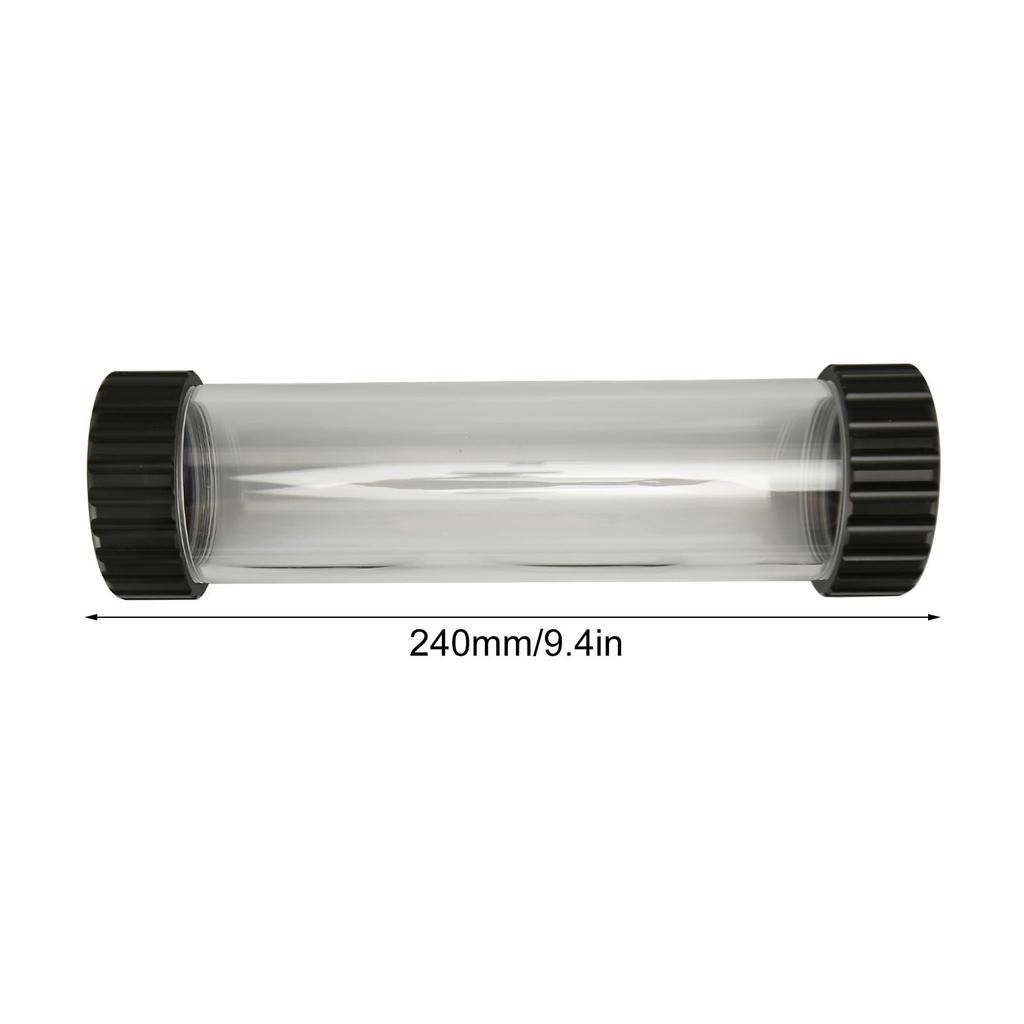 PC Water Pump Tank, POM 240mm Computer Liquid Water Cooling Radiator Acrylic Cylinder Water Reservoir Tank for PC Computers