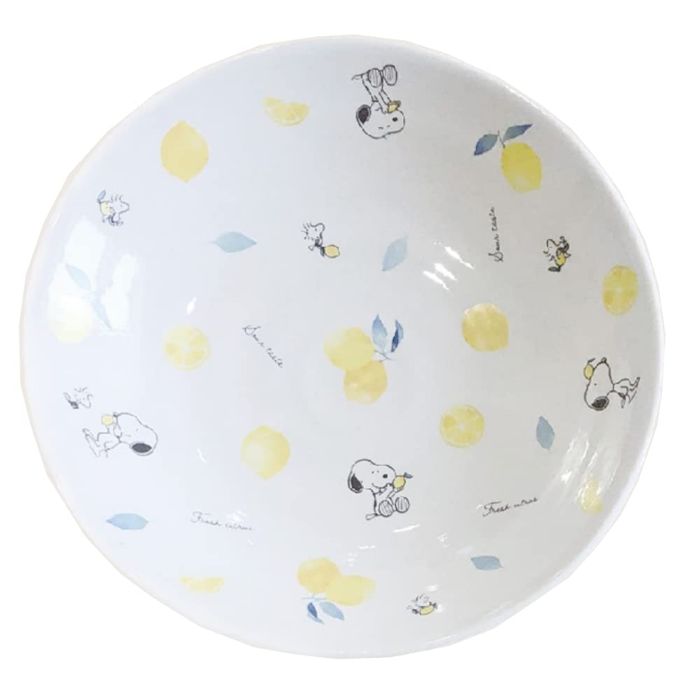 

Marimocraft Fruit Lemon and x Plate, Snoopy, SPNC-023, White, 22 H0.6cm белый