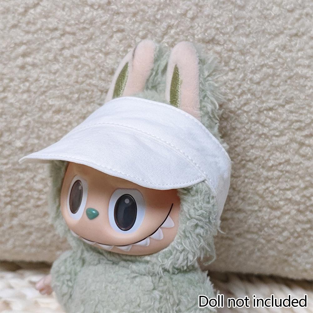 Doll Cap for Dollhouse Miniature 17cm Labubu Color Match Hat Kawaii Cute Doll Accessories Kids Girls Toys
