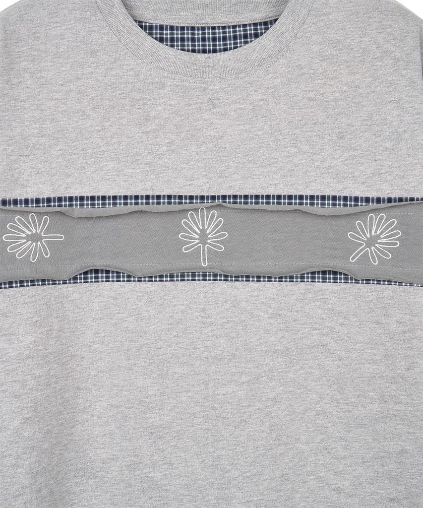 Dandel Dd Check Inset Symbol Tee (Grey)
