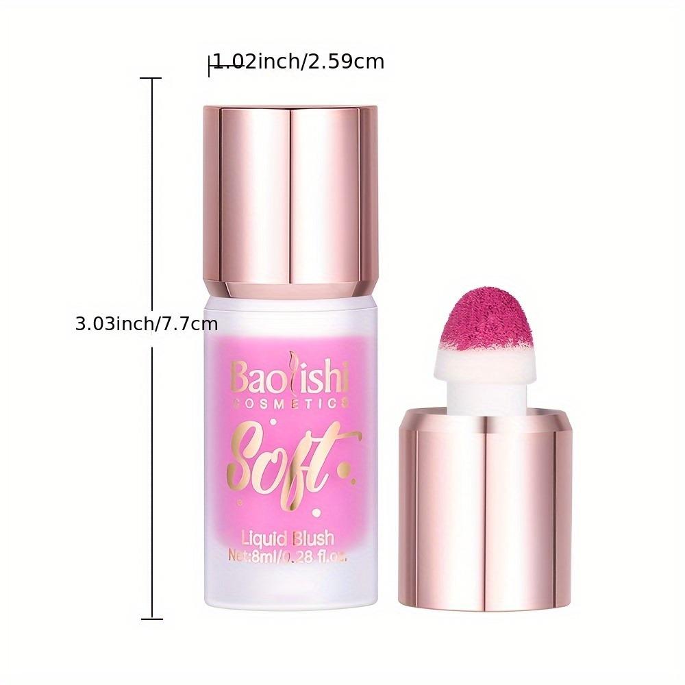 Stick Blush Lichid Rezistent la Apă, de Lungă Durată, cu Finisaj Subtil Perlă Strălucitor, în Roz