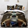 Game Valorant Neon Bedding Set Printed Bed Set Duvet Cover Sheet Pillowcase Bed Soft Quilt Cover Full Queen King Size