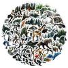 50 Unique Waterproof Watercolor Horse Stickers: Perfect for Phones, Cups, and Kids' Planners