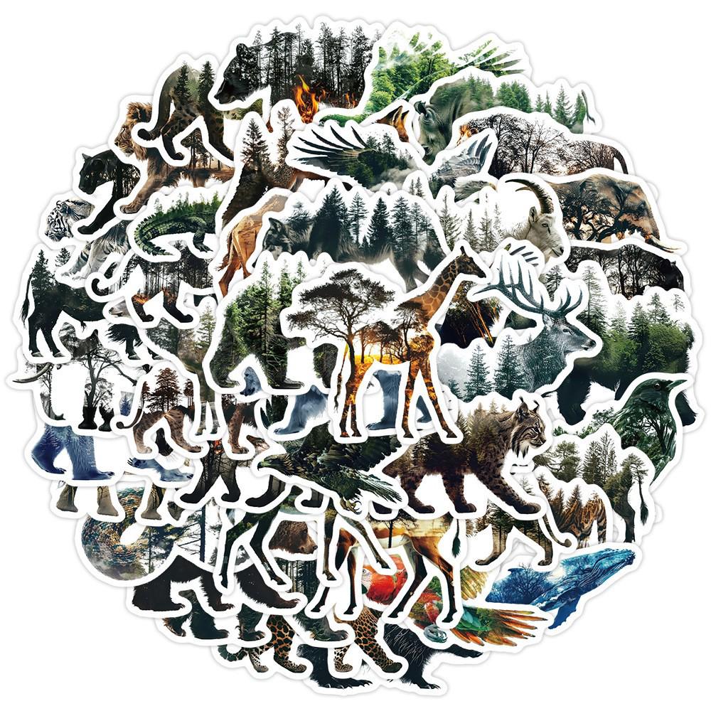50 Unique Waterproof Watercolor Horse Stickers: Perfect for Phones, Cups, and Kids' Planners