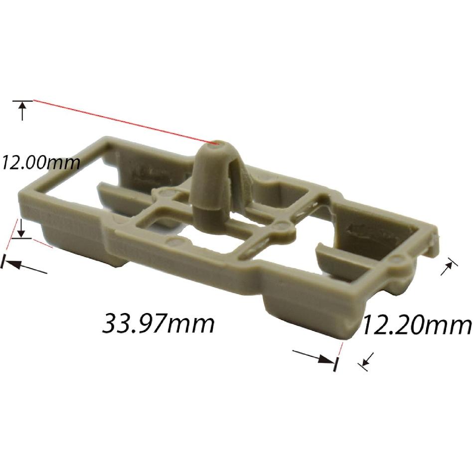 8Pcs Gray Weatherstrips Clips for BMW X5 E53 Door Seal Clip Front Rear 51717006757 Engine Hood Mounting Plastic Fastening Gasket, OPFBA288