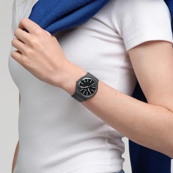 Swatch Wristwatch Cobblestone Street Gent Biosourced SO29A101