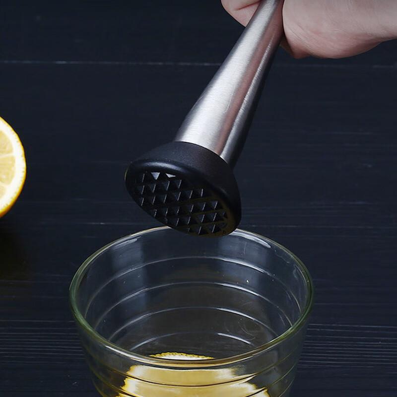 Quanshi 304 Stainless Steel Ice Crusher, Ice Hammer, Hand-Pressed Lemon Muddler, Juice Muddler, Cocktail Mixing Tool