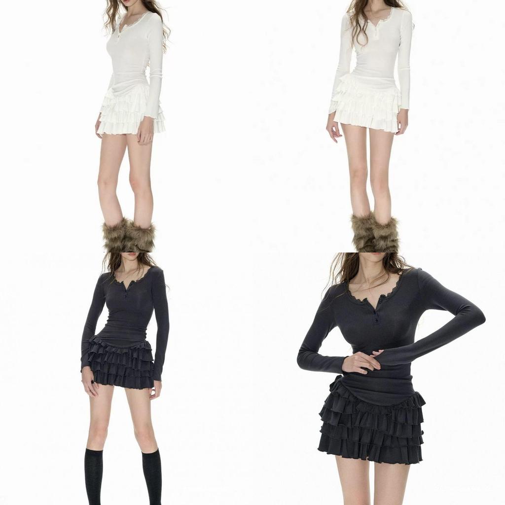 Gothic Style Dress With Abstract Print And Mandarin Collar For Streetwear Fashion