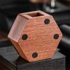 51/53/58mm Coffee Filter Paper Box Solid Wood Round Mocha Pot Filter Paper Box with Cover Lid Coffee Paper Filter Storage Box