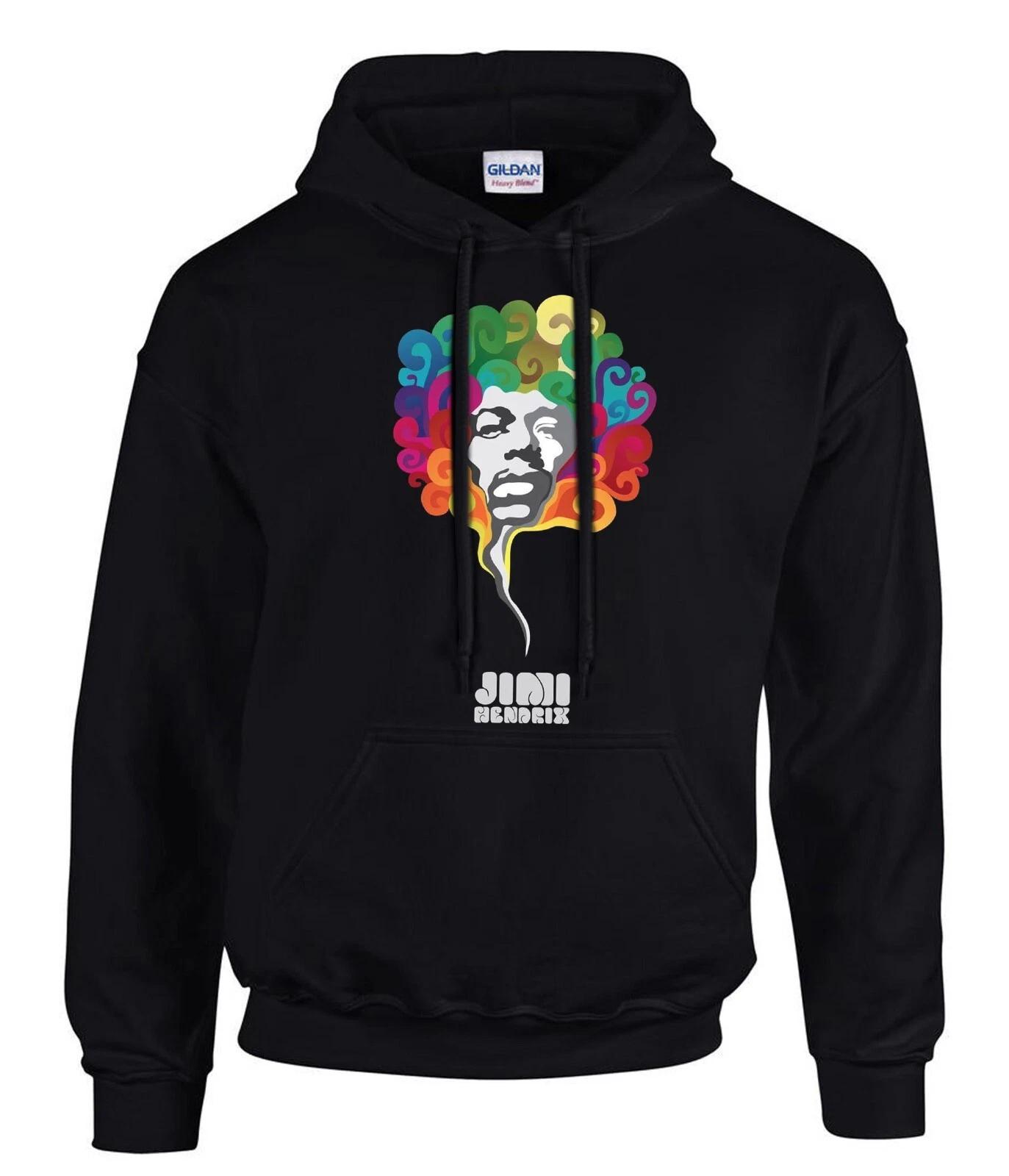 Jimi Hendrix Rock Music Schwarze Hoodies Kapuzenpullover -31018 -SW L