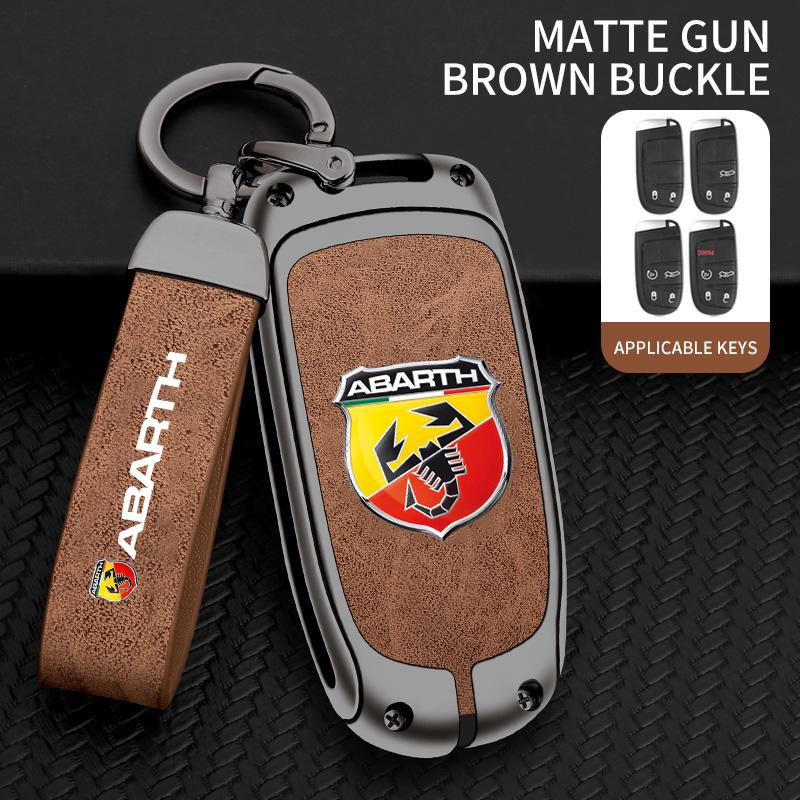 

Car Key Cover Case Holder Key Shell Abarth Logo For Fiat Freemont Toro 500L 500X 2016 2017 2018 Protection Auto Accessories