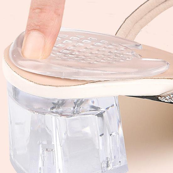 Yousheng 1 Pair Gel Heel Pad Foot Pain Relief Washable Reusable Self-adhesive Shock Absorbing High Heel Shoes Non-slip Heel Cushion Padding