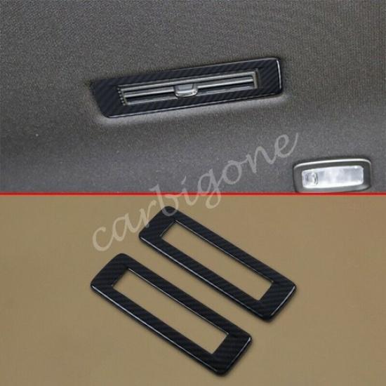 Carbon Fiber Rear Roof AC Vent Trim Cover For Cadillac XT6 2020-2023 Accessories