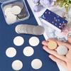 M-Modern-40 Pieces Stainless Steel Printed Blank Discs Bulk DIY Jewelry Craft Name Tags Necklace Earrings Engraving Supplie