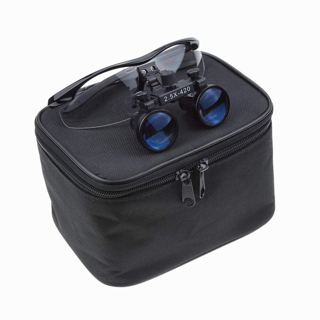 EUSTOMA Binocular 420mm Operating Adjustable Interpupillary For Laboratory Includes Cloth Bag Storage Case 2.5x Magnifier, 2.5X Loupe, Glasses,