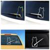 Car interior stickers Art design Fun cat car stickers Window rear glass Car decoration Car styling stickers and decals