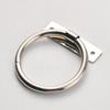 Iron Sheet Circle Iron Ring New Chinese Home Improvement Drawer Wardrobe Door Cabinet Surface Mount Double Hole Small Handle