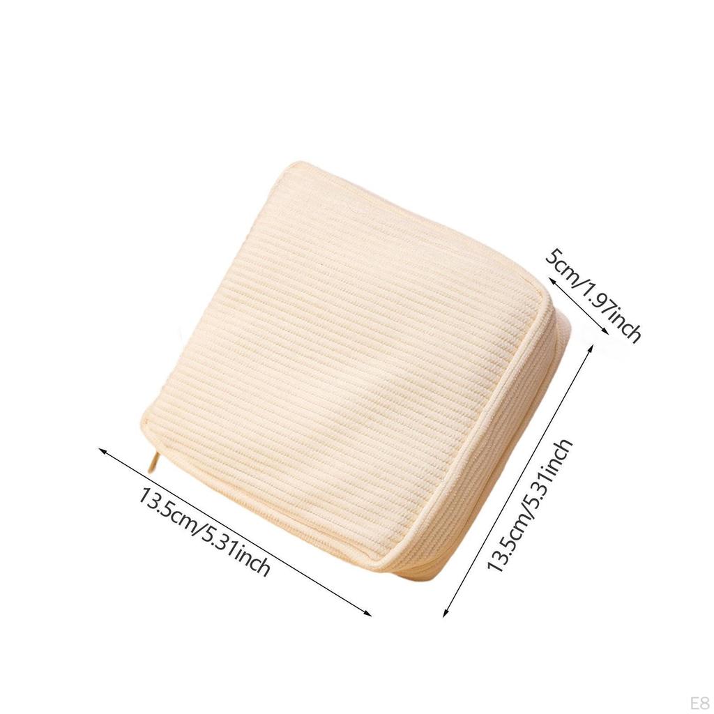 Corduroy Period Bag Makeup Multifunctional Gifts Reusable Mini Cosmetic Bags Pads Bags, for
