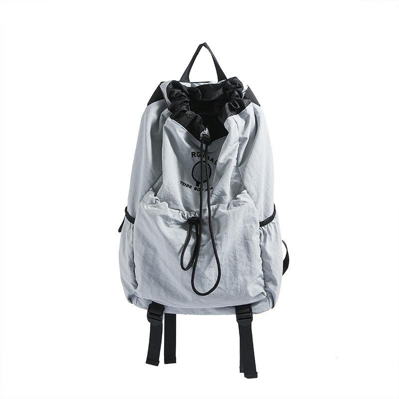 Schoolbag Lightweight Sports Drawstring Backpack 1011 New Canvas Large Capacity College Student School Bag Mountain Climbing Riding Backpack
