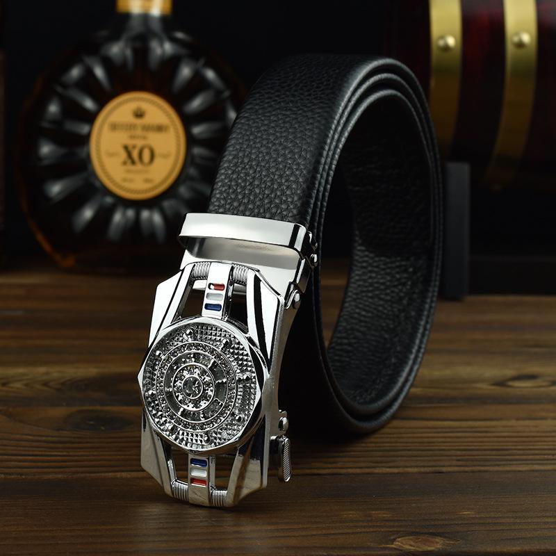 

Men s Trendy Rotatable Buckle Leather Belt - Classic Style for All Ages 125cm