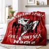 Practice Martial Arts Customize Your Name Blanket Warm Comfortable Soft Blanket For Chair Office Sofa Bed Sofa Office Camping Suitable For Gifting