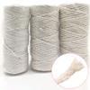 50meters/roll Waxed Cotton Cords Natural Handmade Braided Waxed Thread for DIY Necklace Bracelets Making Rope 1mm 2mm 2.5mm