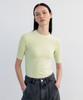 Insilence Woman Fitted Stitch Top Lemon