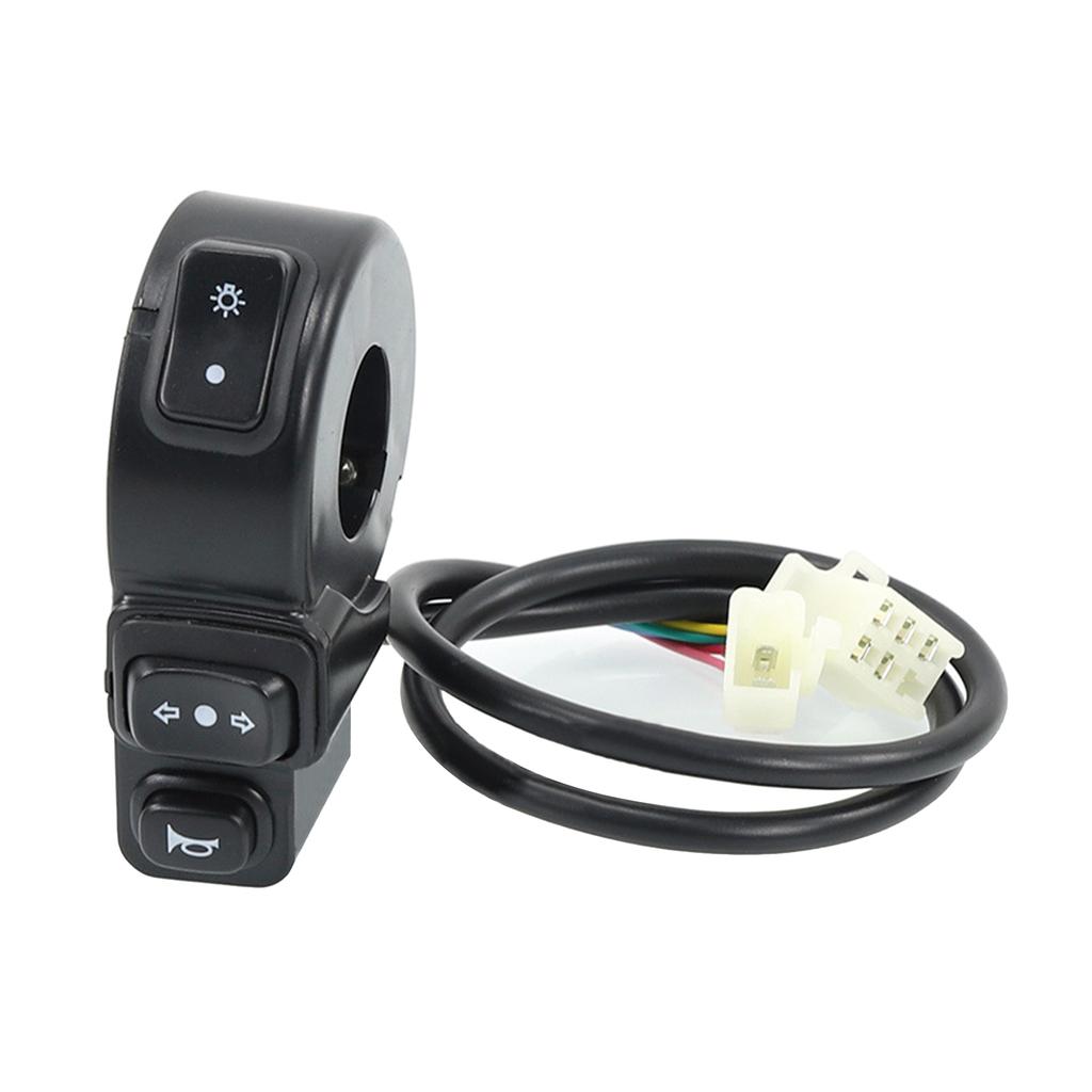 Motorcycle Head Light Turn Switch Motorcycle Headlight Horn Turn ON/Off Control Switches 3-in-1 Light Horn Turn Switch