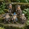 Unique Holiday Gifts for Men Viking Gnome Warrior Figurine, Resin Nordic Dwarf Statue, Decorative Desktop Collectibles Soldier Ornament Indoor Desk &