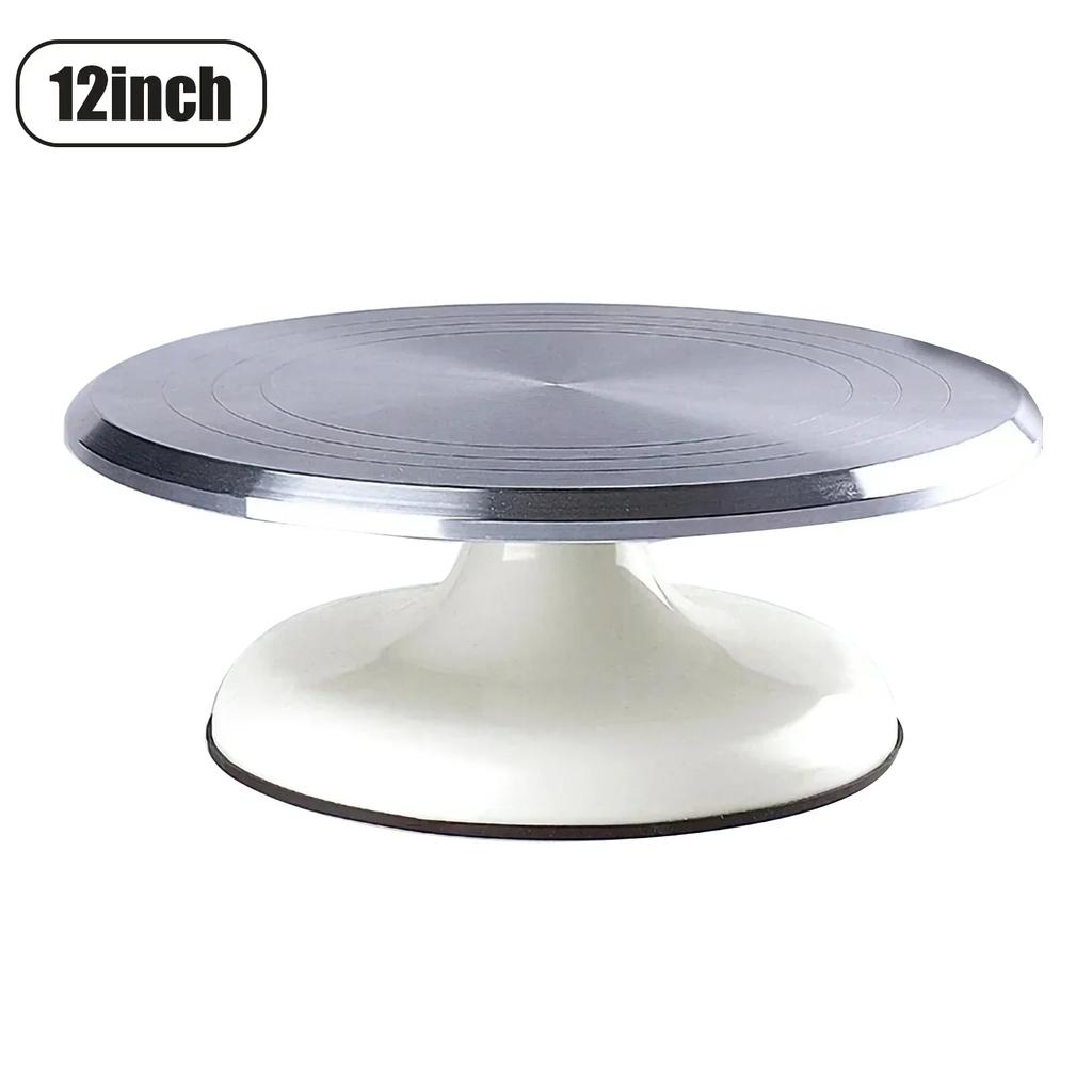10/12Inch Pastry Turntable Cake Stand Aluminum Alloy Professional Pastry Rotating Tray and Pastry Accessories Decoration Tool